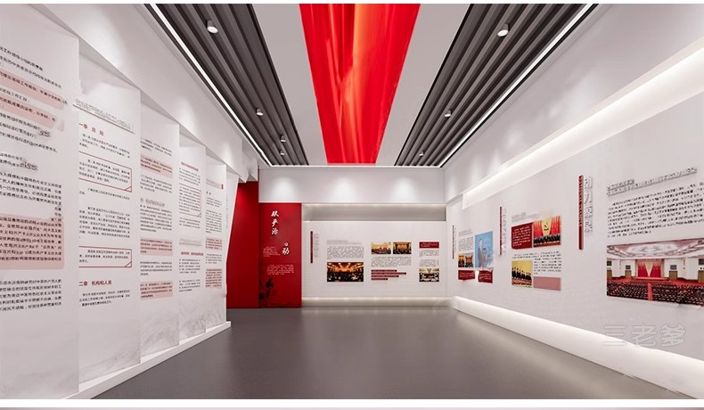 图片[36]-红色文化展厅 室内主题荣誉墙纪念馆展览馆博物馆草图大师SU模型-大怪兽分享