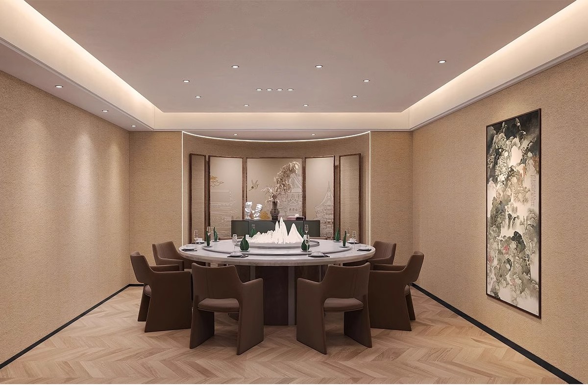 图片[22]-茶楼茶馆设计效果图现代禅意中式侘寂风室内茶室会所工装装修图片-大怪兽分享