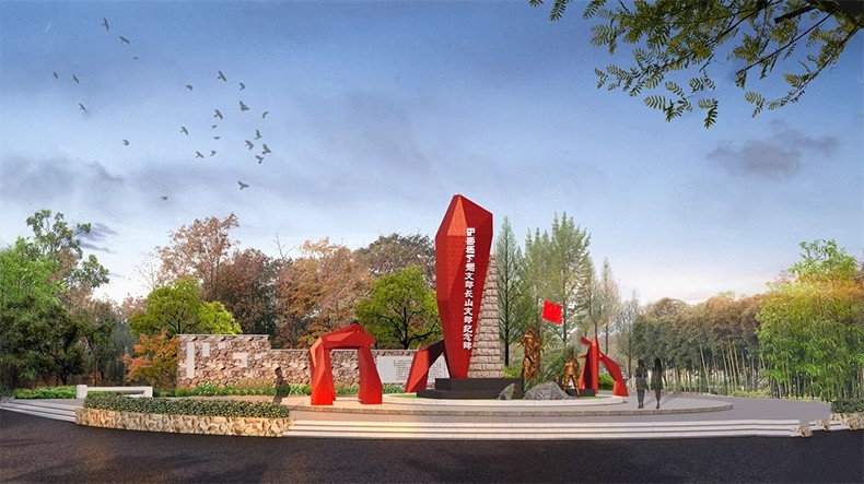 图片[35]-红色文化党建主题美丽乡村新农村公园广场旅游景区草图大师SU模型-大怪兽分享