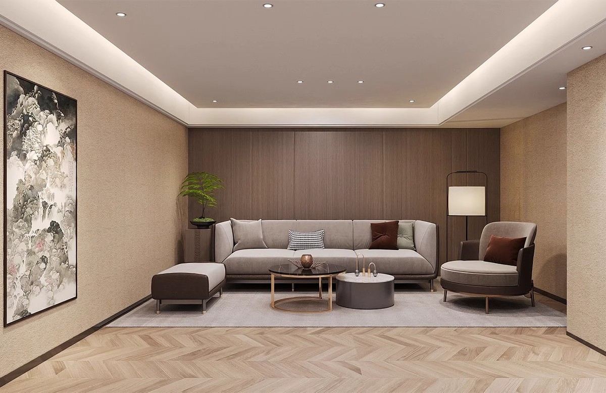 图片[23]-茶楼茶馆设计效果图现代禅意中式侘寂风室内茶室会所工装装修图片-大怪兽分享