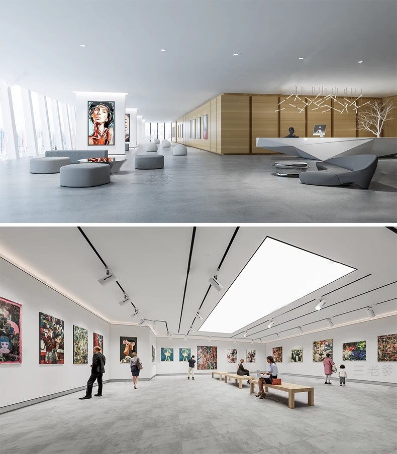 图片[36]-现代画室文化展览馆新中式书画展厅画廊美术馆草图大师SU模型素材-大怪兽分享