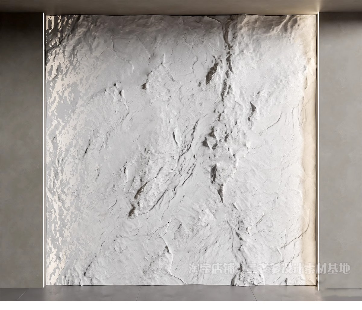 图片[35]-毛石墙面文化石熔积岩水泥石墙岩石浮雕背景墙草图大师单体SU模型-大怪兽分享