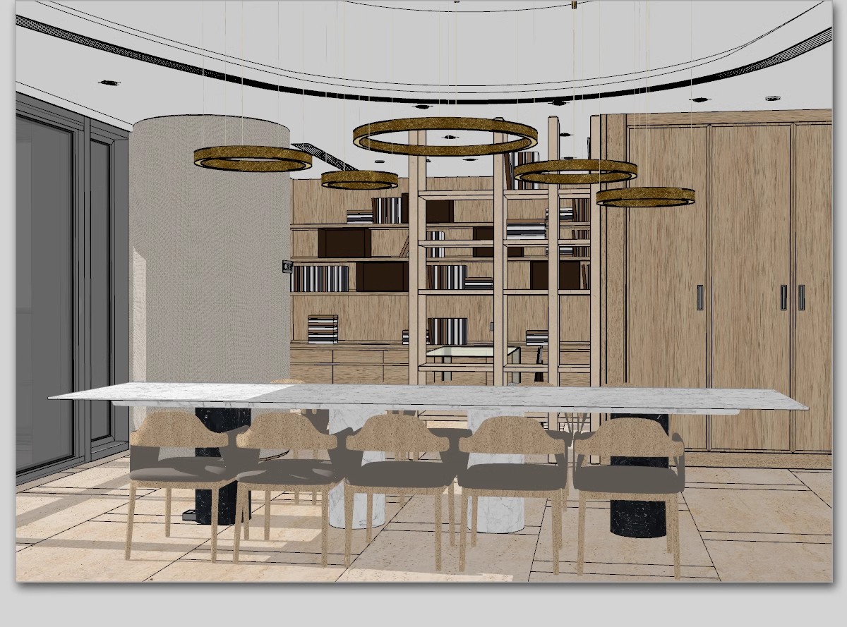 图片[37]-家装全套CAD施工图整套SU模型配套室内设计sketchup草图大师素材-大怪兽分享