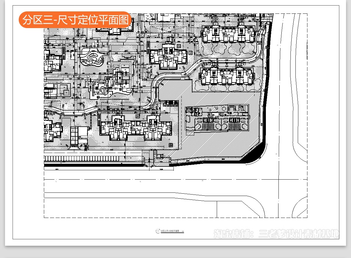 图片[25]-居住区景观CAD施工图住宅小区平面布局园林设计绿化规划方案图库-大怪兽分享