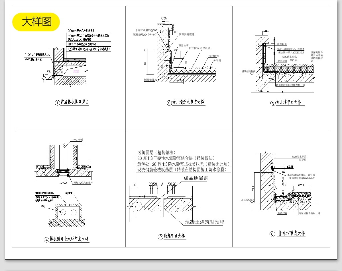 图片[46]-新农村自建房CAD施工图纸 建筑别墅布局结构三层半房子设计效果图-大怪兽分享