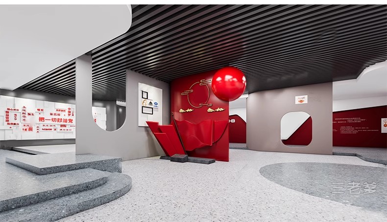 图片[40]-红色文化展厅 室内主题荣誉墙纪念馆展览馆博物馆草图大师SU模型-大怪兽分享