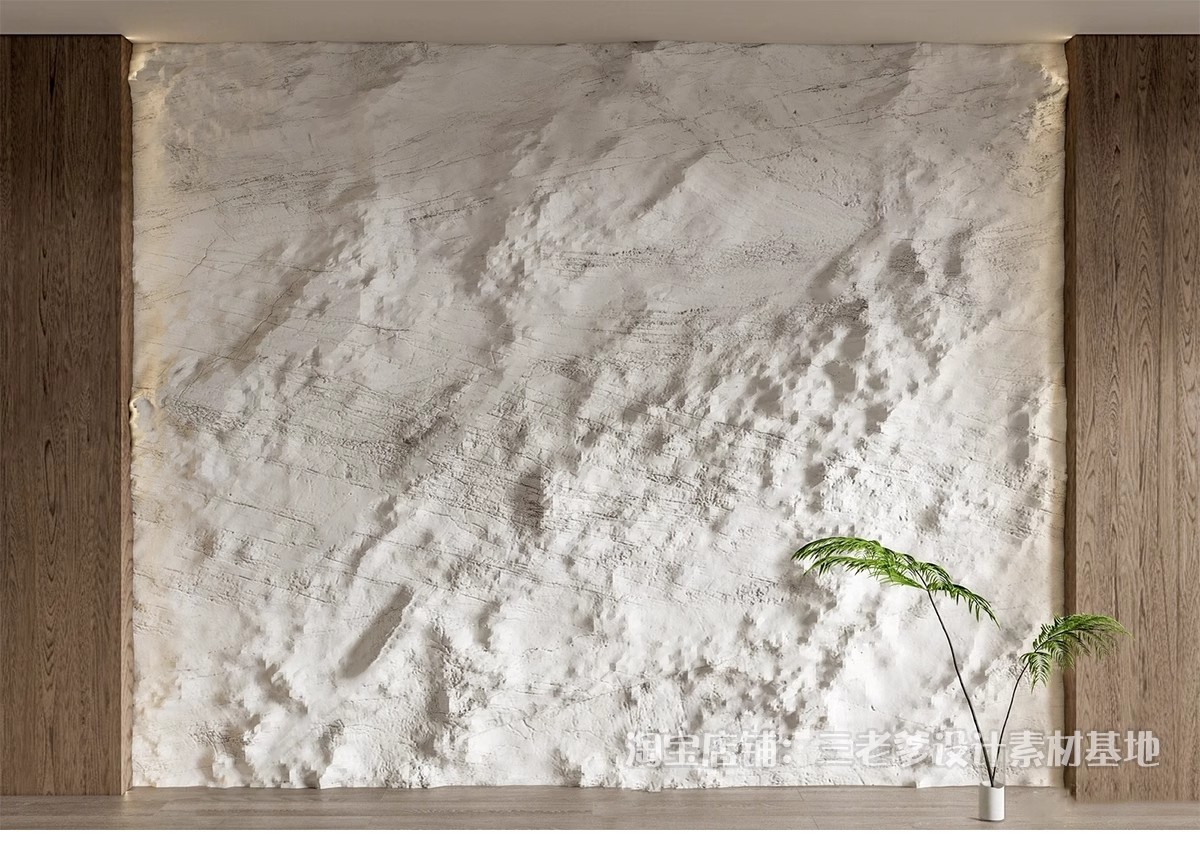 图片[37]-毛石墙面文化石熔积岩水泥石墙岩石浮雕背景墙草图大师单体SU模型-大怪兽分享