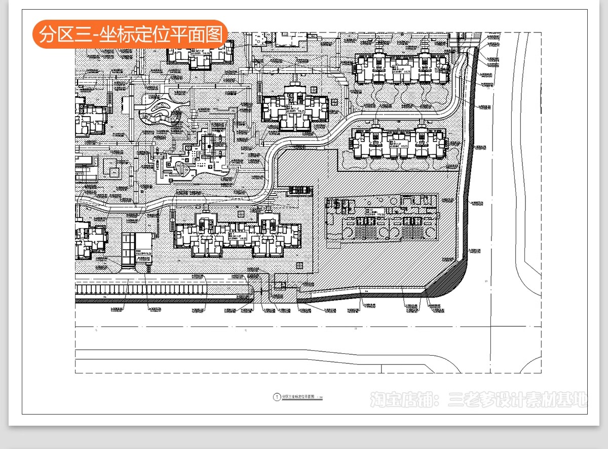 图片[26]-居住区景观CAD施工图住宅小区平面布局园林设计绿化规划方案图库-大怪兽分享