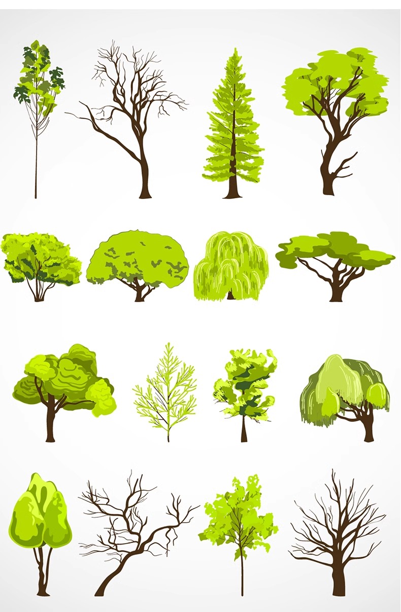 图片[44]-小清新插画风PS/AI素材库植物人物拼贴园林景观建筑分析PSD效果图-大怪兽分享