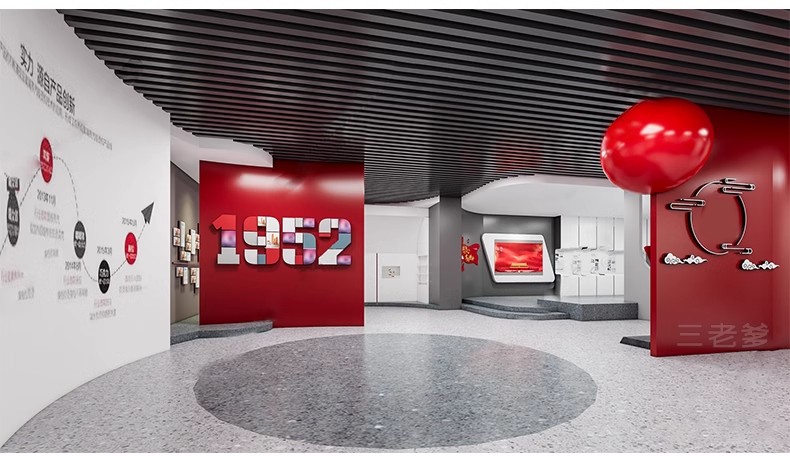 图片[41]-红色文化展厅 室内主题荣誉墙纪念馆展览馆博物馆草图大师SU模型-大怪兽分享