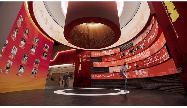 图片[42]-红色文化展厅 室内主题荣誉墙纪念馆展览馆博物馆草图大师SU模型-大怪兽分享