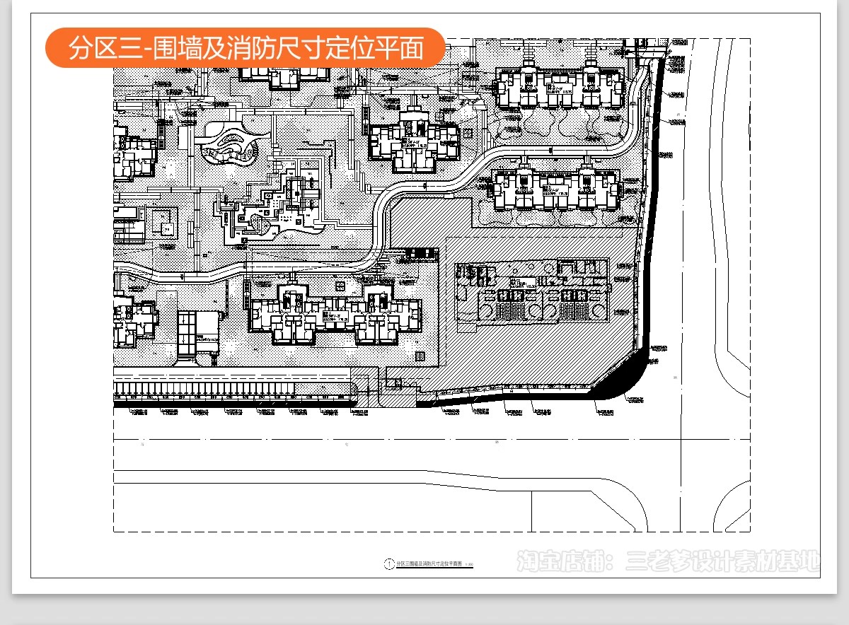 图片[28]-居住区景观CAD施工图住宅小区平面布局园林设计绿化规划方案图库-大怪兽分享