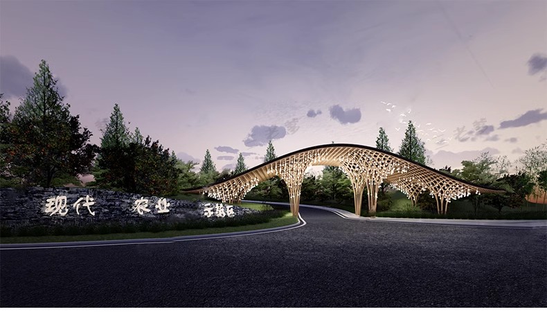 图片[31]-现代公园体育运动入口景观景区大门雕塑LOGO景墙指示标识牌SU模型-大怪兽分享