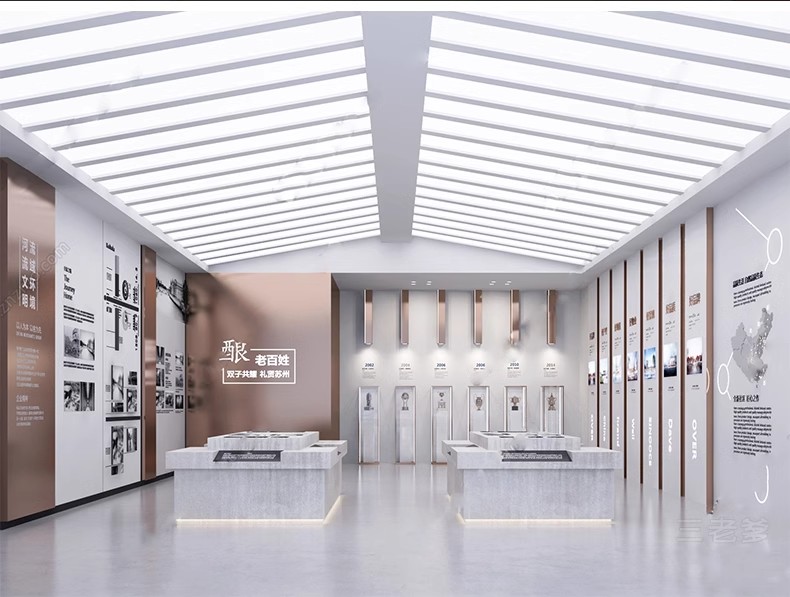 图片[44]-红色文化展厅 室内主题荣誉墙纪念馆展览馆博物馆草图大师SU模型-大怪兽分享