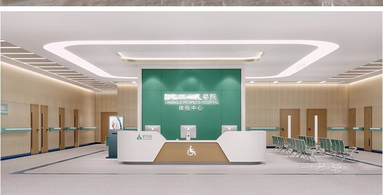图片[32]-草图大师现代新中式医院大厅医务室诊所病房病床护士站过道SU模型-大怪兽分享