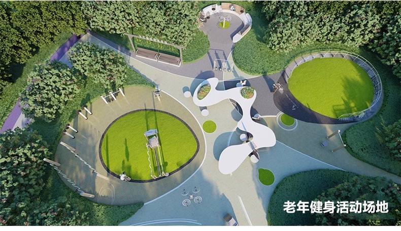 图片[32]-公园住宅小区老年活动区棋牌休闲广场景观节点运动健身场地su模型-大怪兽分享
