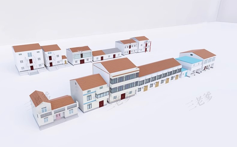 图片[31]-乡村住宅房屋建筑民居民房乡镇沿街楼房农村老房子改造su模型素材-大怪兽分享