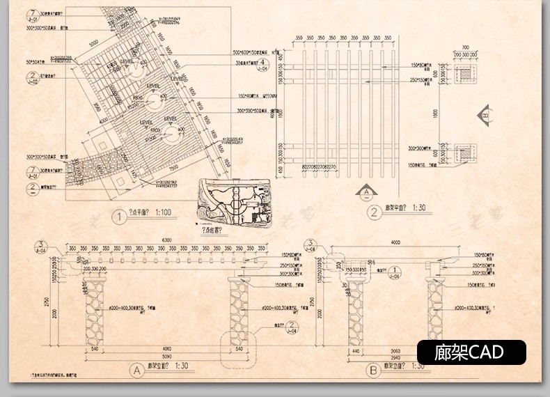 图片[12]-公园广场园林景观设计施工图平面图块通用CAD节点图例图库素材-大怪兽分享