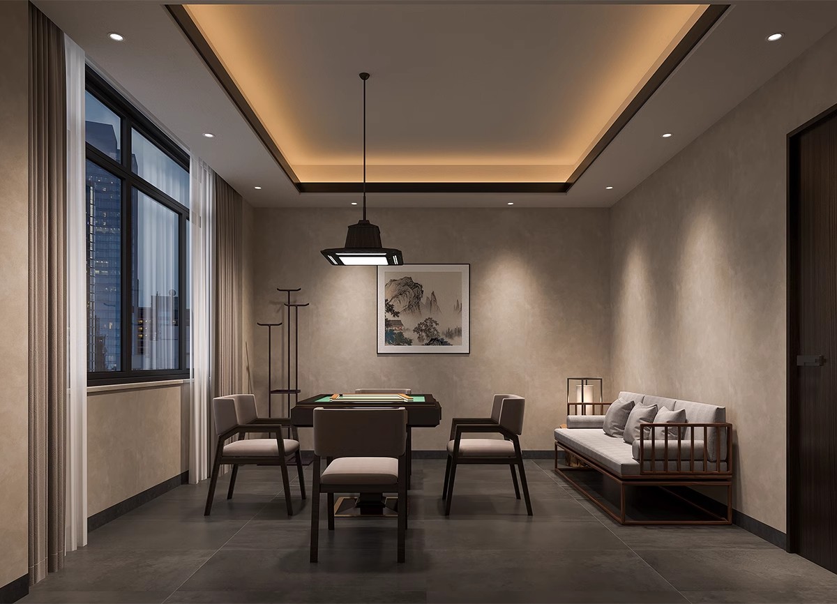图片[29]-茶楼茶馆设计效果图现代禅意中式侘寂风室内茶室会所工装装修图片-大怪兽分享