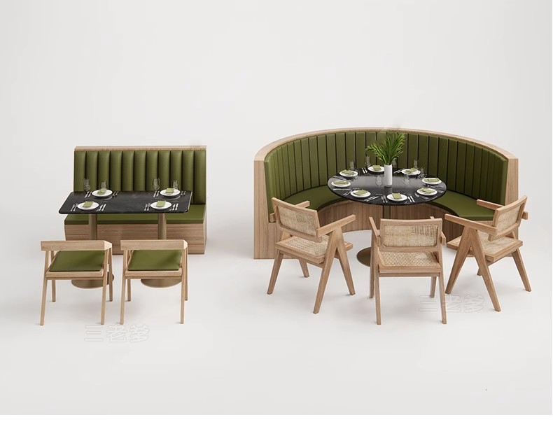 图片[31]-现代北欧咖啡厅餐厅火锅店甜品奶茶店卡座坐椅草图大师SU模型素材-大怪兽分享