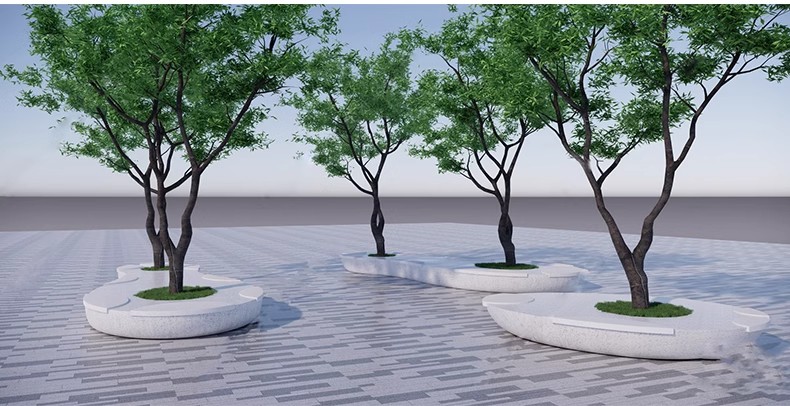 图片[42]-园林异形树桌户外吧台现代公园景观树池创意休闲座椅卡座SU模型-大怪兽分享