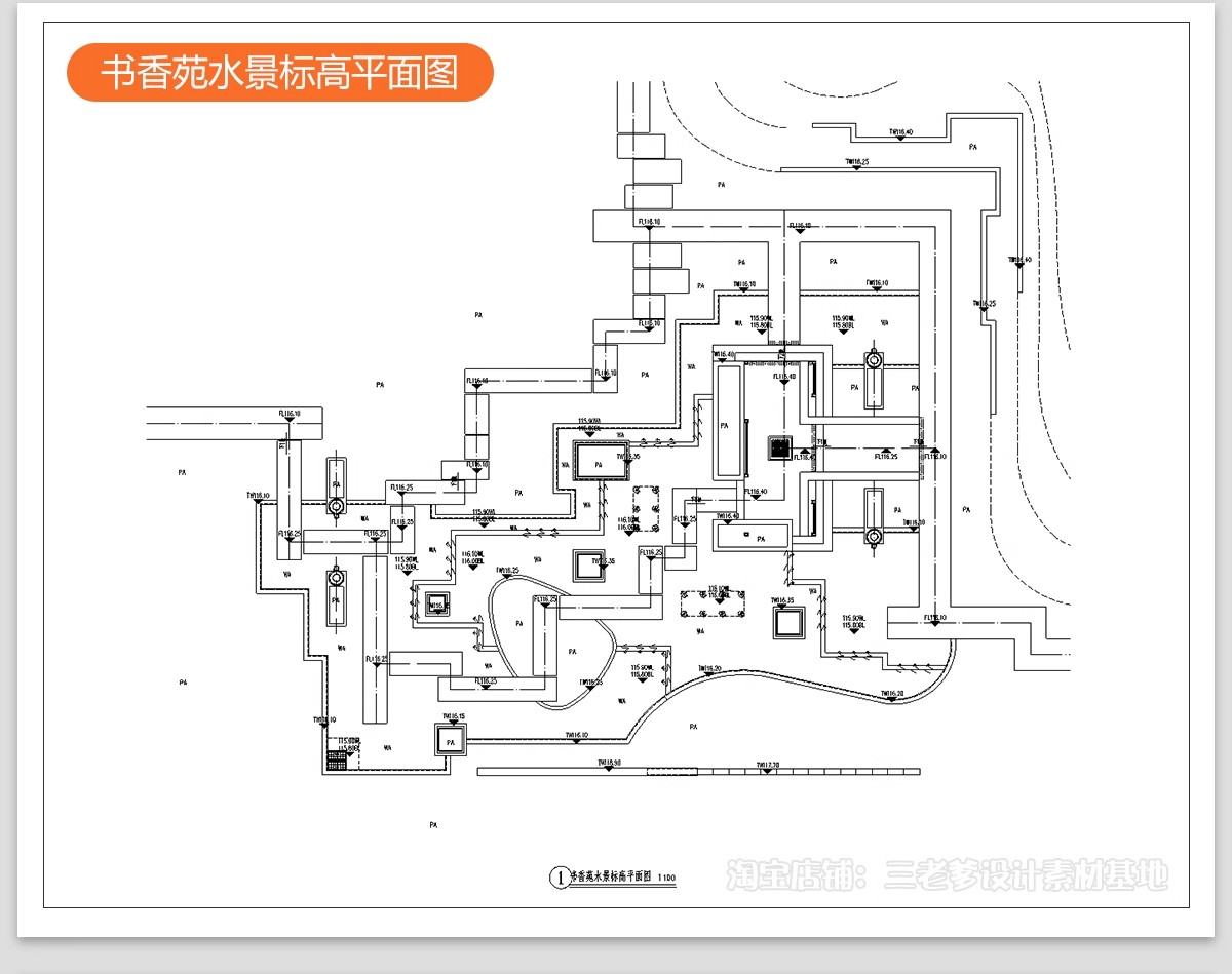 图片[32]-居住区景观CAD施工图住宅小区平面布局园林设计绿化规划方案图库-大怪兽分享