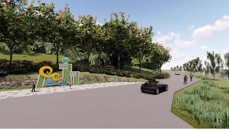 图片[33]-现代公园体育运动入口景观景区大门雕塑LOGO景墙指示标识牌SU模型-大怪兽分享