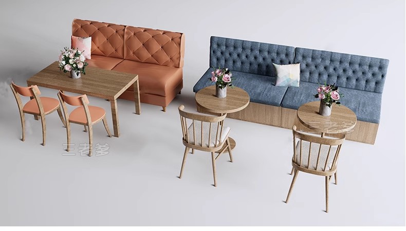 图片[34]-现代北欧咖啡厅餐厅火锅店甜品奶茶店卡座坐椅草图大师SU模型素材-大怪兽分享