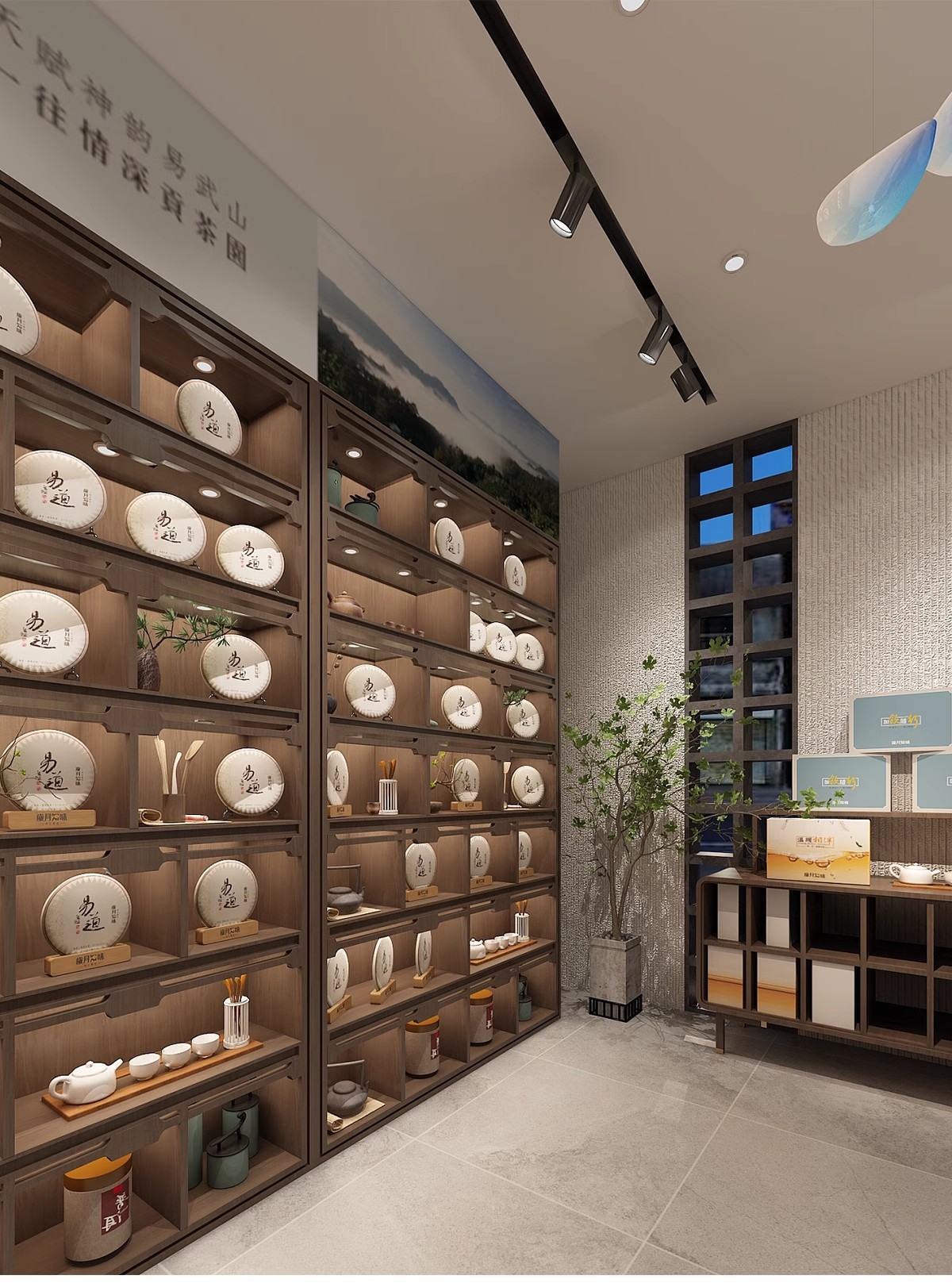 图片[36]-茶楼茶馆设计效果图现代禅意中式侘寂风室内茶室会所工装装修图片-大怪兽分享