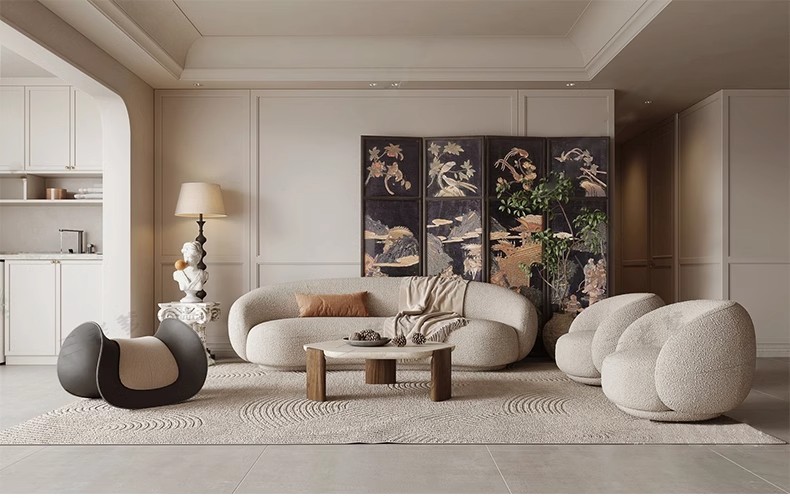 图片[30]-现代中古风家装家具客厅餐厅su模型复古风室内装饰工业风草图大师-大怪兽分享