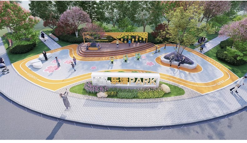 图片[40]-现代公园体育运动入口景观景区大门雕塑LOGO景墙指示标识牌SU模型-大怪兽分享