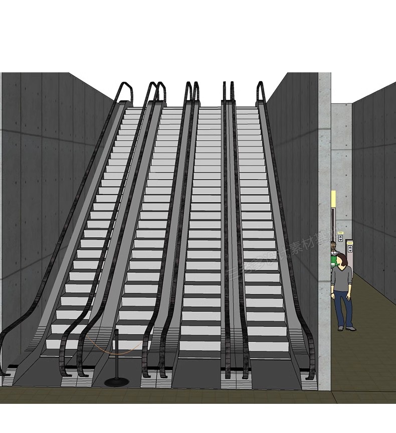 图片[22]-现代电梯门SU模型垂直升降客梯商场观光电梯玻璃货梯轿厢草图大师-大怪兽分享
