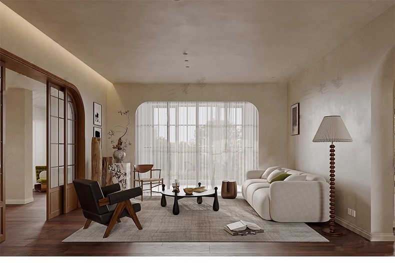 图片[31]-现代中古风家装家具客厅餐厅su模型复古风室内装饰工业风草图大师-大怪兽分享