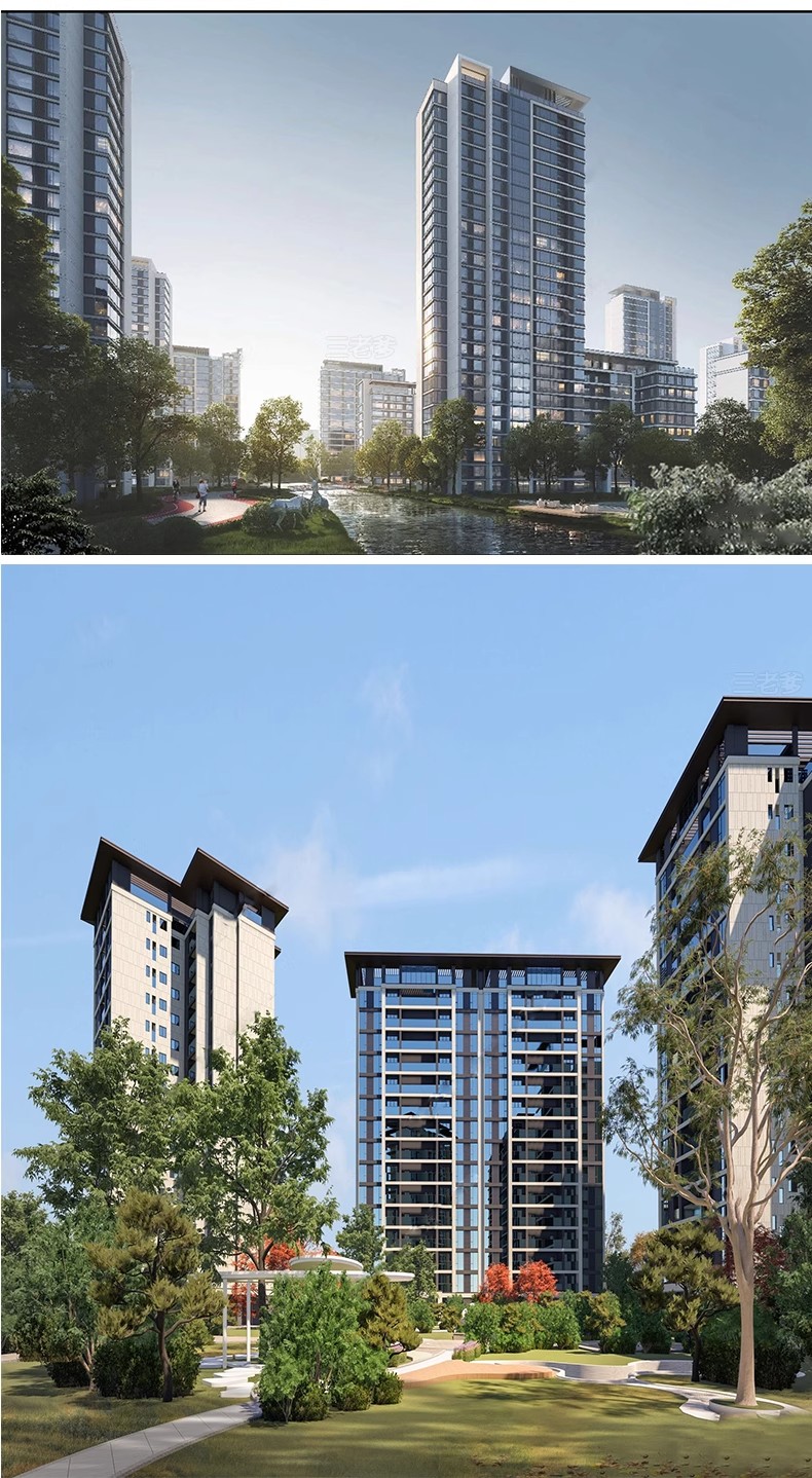 图片[31]-草图大师小区楼盘居住区住宅楼房屋鸟瞰别墅sketchup素材su模型库-大怪兽分享