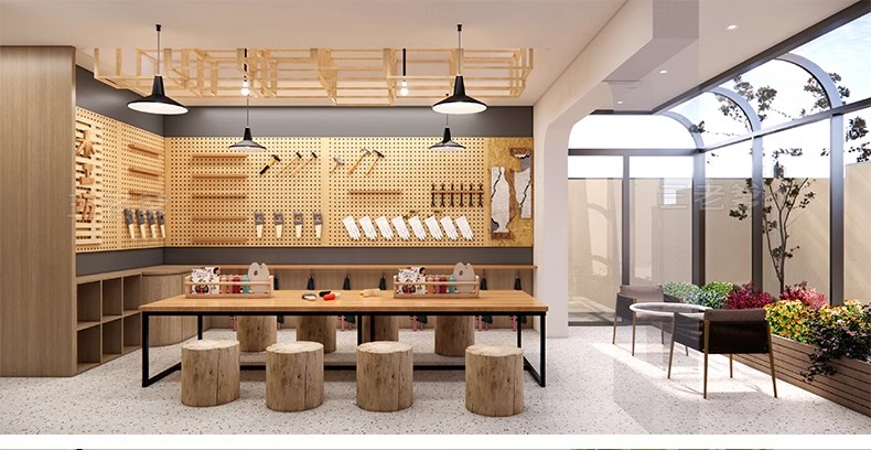 图片[32]-DIY手工坊木工陶艺馆幼儿园教室美工木作培训工坊草图大师su模型-大怪兽分享