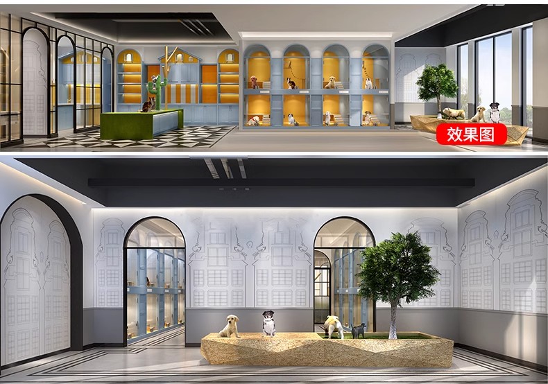 图片[41]-现代北欧宠物店SU模型猫舍狗屋宠物商店生活馆CAD施工图草图大师-大怪兽分享