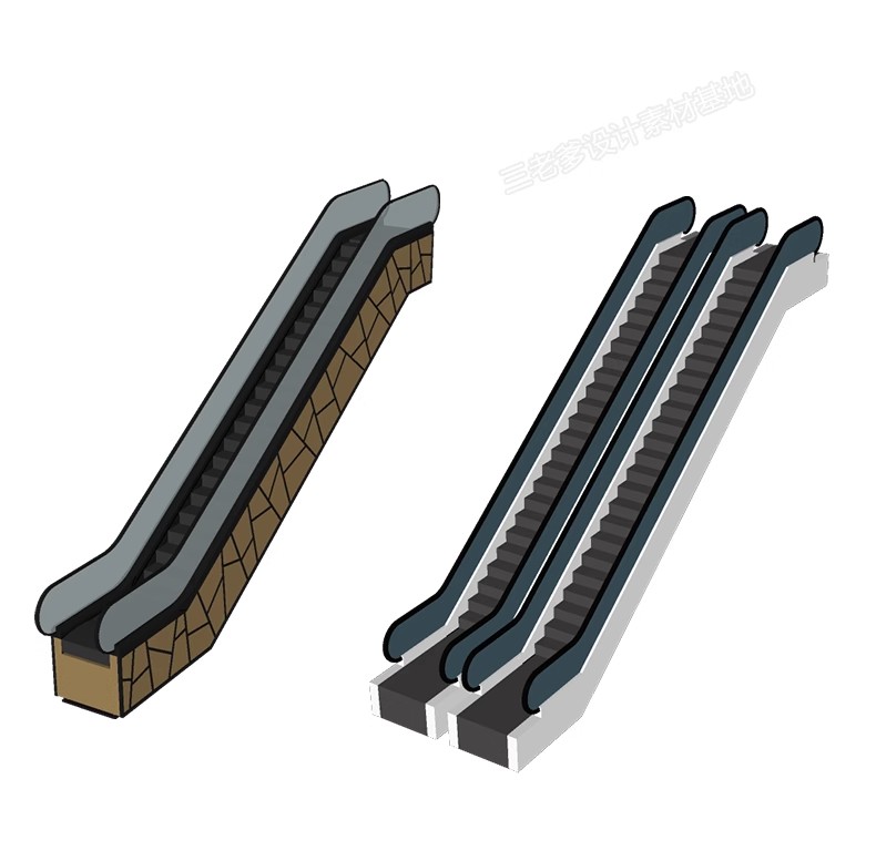图片[23]-现代电梯门SU模型垂直升降客梯商场观光电梯玻璃货梯轿厢草图大师-大怪兽分享