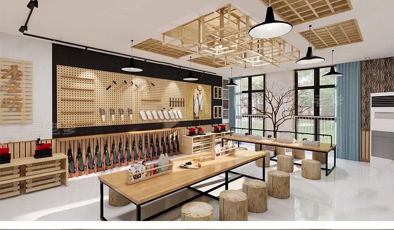 图片[33]-DIY手工坊木工陶艺馆幼儿园教室美工木作培训工坊草图大师su模型-大怪兽分享