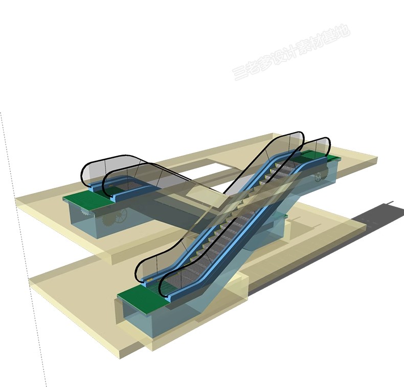 图片[24]-现代电梯门SU模型垂直升降客梯商场观光电梯玻璃货梯轿厢草图大师-大怪兽分享
