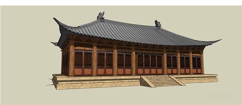 图片[33]-草图大师古建su模型 中式古建筑sketchup亭子城墙牌楼设计素材库-大怪兽分享