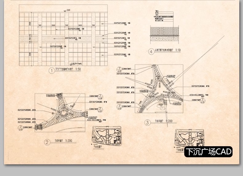 图片[24]-公园广场园林景观设计施工图平面图块通用CAD节点图例图库素材-大怪兽分享