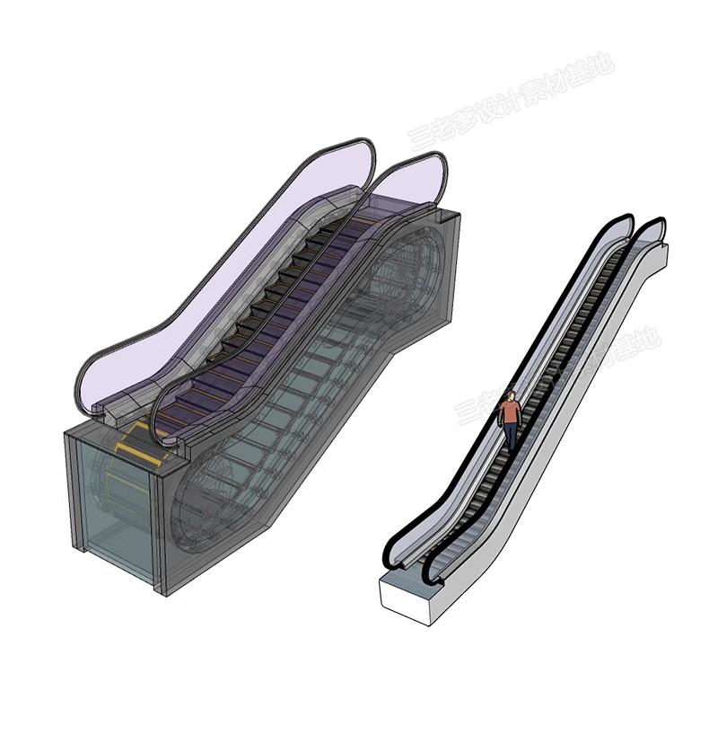 图片[25]-现代电梯门SU模型垂直升降客梯商场观光电梯玻璃货梯轿厢草图大师-大怪兽分享