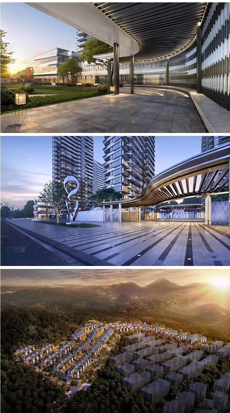 图片[34]-草图大师小区楼盘居住区住宅楼房屋鸟瞰别墅sketchup素材su模型库-大怪兽分享