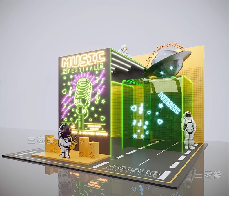 图片[25]-网红风橱窗饰品摆件美陈服装商场SU模型婚礼婚庆现场背景草图大师-大怪兽分享