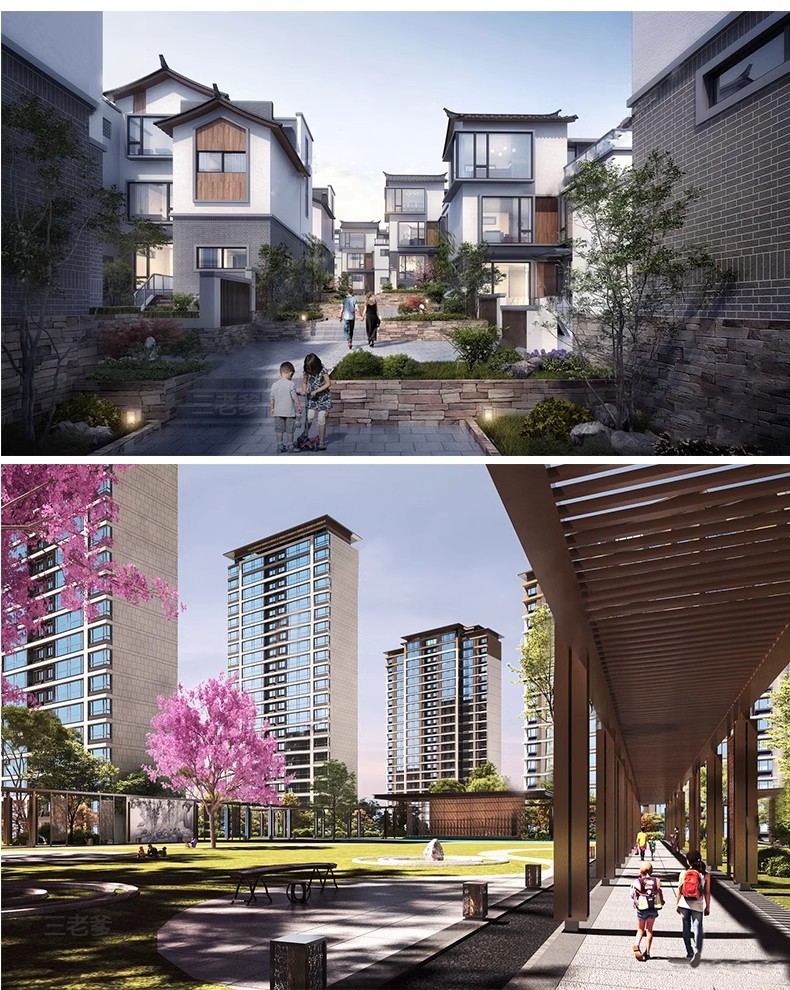 图片[35]-草图大师小区楼盘居住区住宅楼房屋鸟瞰别墅sketchup素材su模型库-大怪兽分享