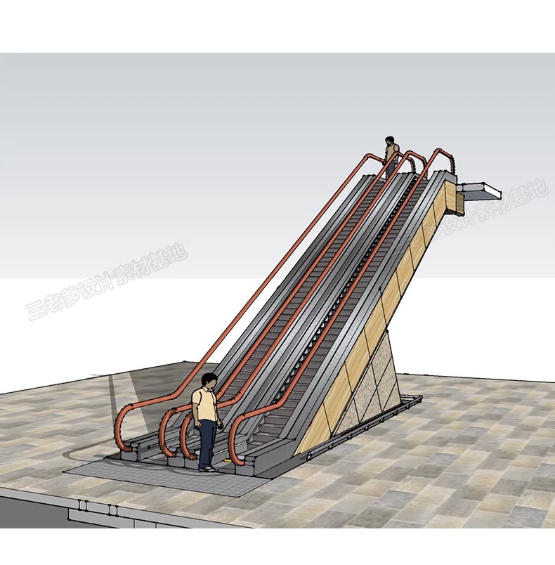 图片[27]-现代电梯门SU模型垂直升降客梯商场观光电梯玻璃货梯轿厢草图大师-大怪兽分享