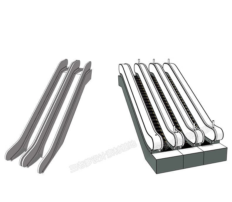 图片[28]-现代电梯门SU模型垂直升降客梯商场观光电梯玻璃货梯轿厢草图大师-大怪兽分享