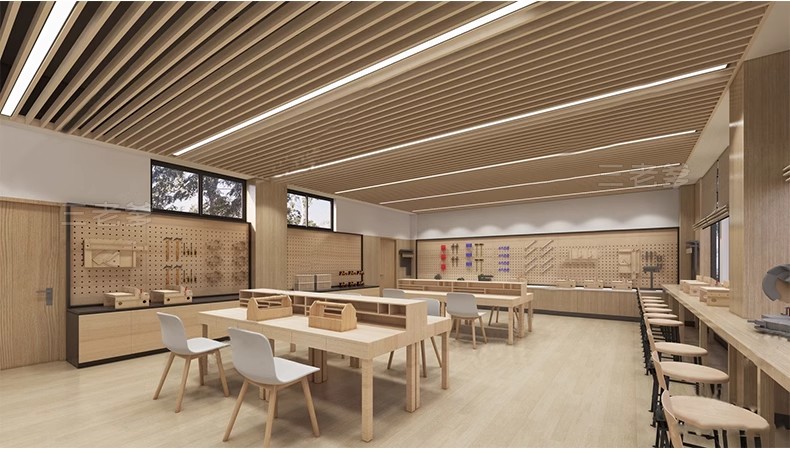 图片[37]-DIY手工坊木工陶艺馆幼儿园教室美工木作培训工坊草图大师su模型-大怪兽分享