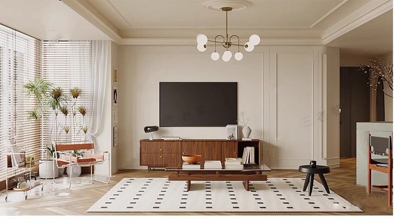 图片[38]-现代中古风家装家具客厅餐厅su模型复古风室内装饰工业风草图大师-大怪兽分享