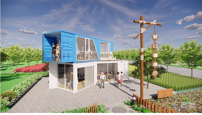 图片[38]-集装箱改造LOFT工业风民宿咖啡厅书吧奶茶店别墅建筑SU模型CAD图-大怪兽分享